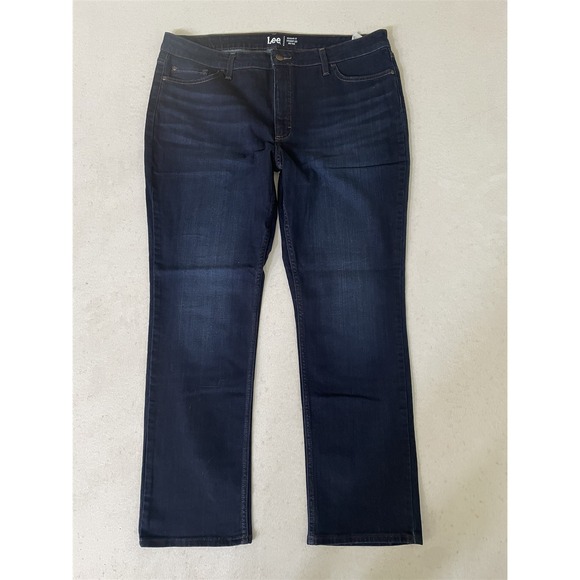Lee Denim - Lee 20L‎ Mid Rise Straight Regular Rinse Stretch Denim Womens Jeans
